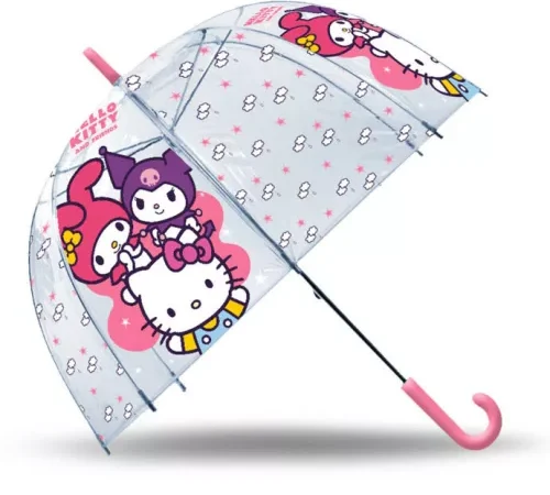 Hello Kitty Παιδική Διάφανη Ομπρέλα