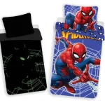 Spiderman Σετ Μαξιλαροθήκη & Παπλωματοθήκη Λάμπουν στο σκοτάδι 100% Βαμβάκι