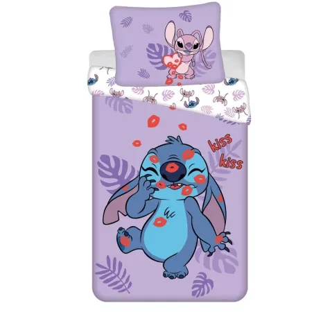 Disney Lilo & Stitch Σετ Μαξιλαροθήκη & Παπλωματοθήκη 100% Βαμβάκι