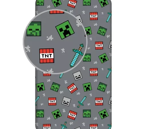Σεντόνι Minecraft – 90x200 cm – 100% βαμβάκι