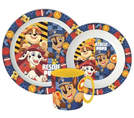 Paw Patrol αγόρι Σετ Φαγητού με Κούπα
