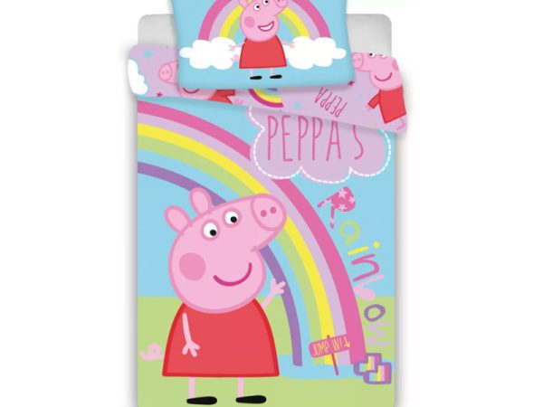 Peppa Pig Παιδικό Σετ κούνιας Μαξιλαροθήκη & Παπλωματοθήκη