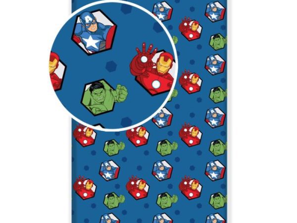 Avengers Σεντόνι με Λάστιχο Μονό – 100% Βαμβάκι