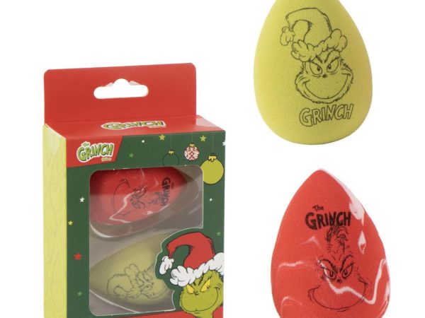 The Grinch Σετ Σφουγγαράκια Μακιγιάζ (2 τμχ) – Επίσημο Σχέδιο (5x6 cm)