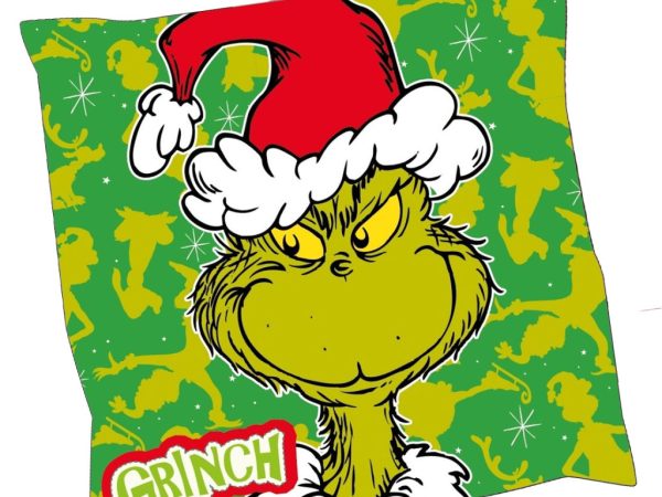 The Grinch Διακοσμητικό Μαξιλάρι – Με Γέμιση 38x38