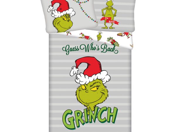 The Grinch Σετ Παπλωματοθήκης & Μαξιλαροθήκης – 100% Βαμβάκι