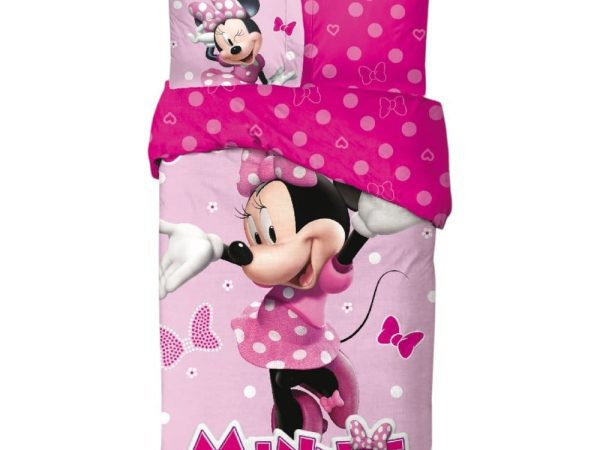 Disney Minnie Σετ Παπλωματοθήκης & Μαξιλαροθήκης – 100% Βαμβάκι