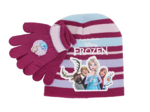 Disney Frozen Παιδικό Σετ Σκούφος & Γάντια – One Size