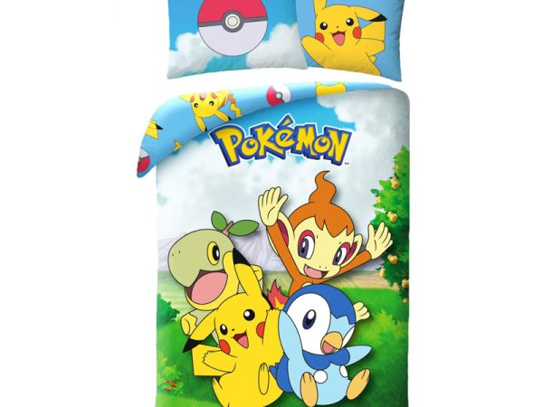 Pokémon Little Ones Παιδικό Σετ Παπλωματοθήκης με Μαξιλαροθήκη