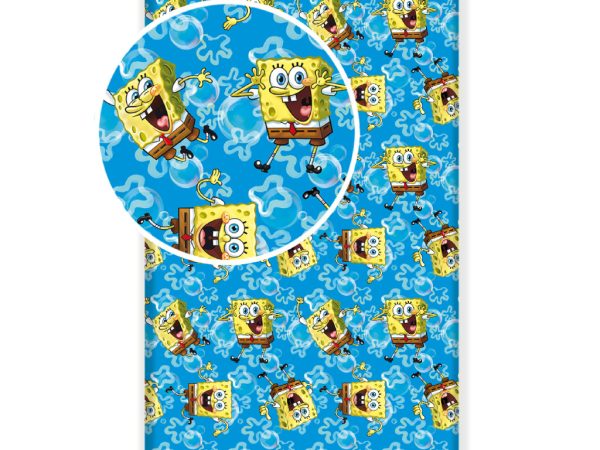 SpongeBob Σεντόνι με Λάστιχο Μονό – 100% Βαμβάκι
