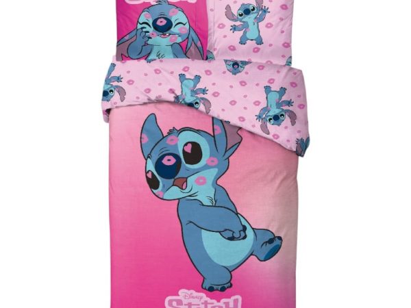 Disney Lilo & Stitch Παπλωματοθήκη με Μαξιλαροθήκη – 100% Βαμβάκι (140x200 + 65x65 cm)