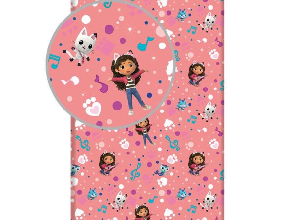 Gabby’s Dollhouse Σεντόνι με Λάστιχο – 100% Βαμβάκι (90x200 cm)