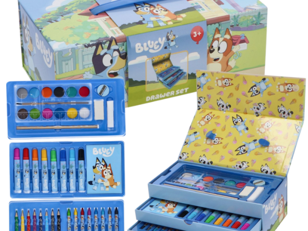 Bluey Σετ Ζωγραφικής με Συρτάρια