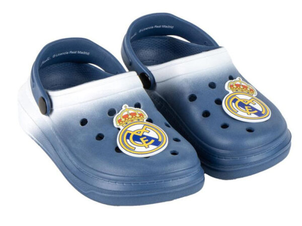 Παιδικό τσόκαρο με το έμβλημα της Ρεάλ Μαδρίτης σε μπλε χρώμα, μέγεθος 28/29