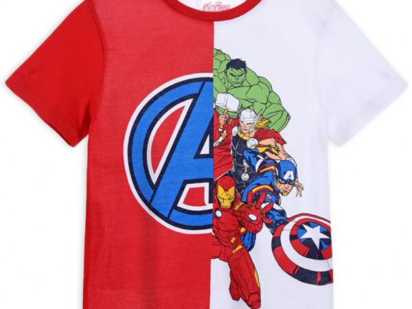 Παιδικό κοντό μπλουζάκι Avengers Team Red, 8 ετών / 128 εκ.