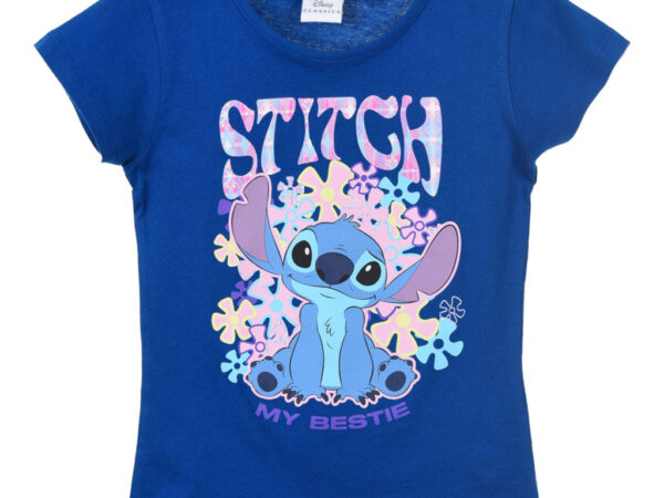 Παιδικό κοντό μπλουζάκι Disney Lilo and Stitch My Bestie, για 3 χρόνια