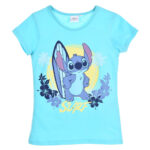 Παιδικό κοντό μπλουζάκι Disney Lilo and Stitch Surf, τοπ για 6 ετών