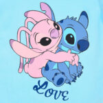 Παιδικό κοντό μπλουζάκι Disney Lilo and Stitch Love, τοπ 4 ετών / 104 εκ. - Image 3