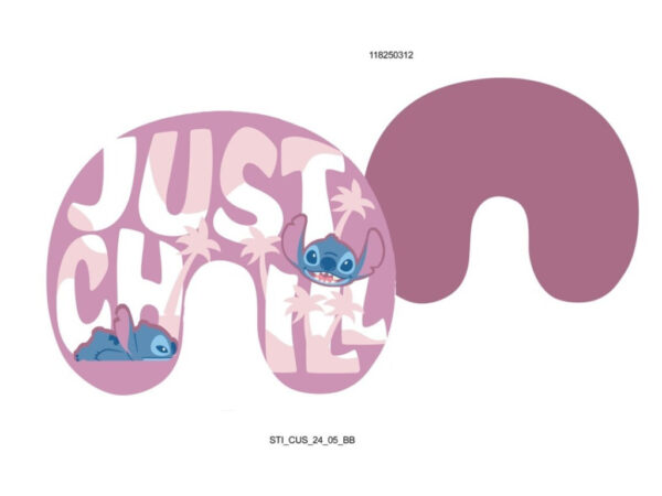 Μαξιλάρι αυχένα ταξιδιού Disney Lilo and Stitch Just Chill