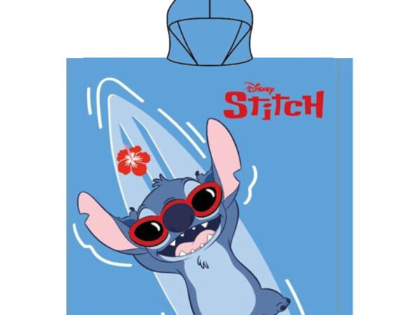 Πόντσο πετσέτας θαλάσσης Disney Lilo and Stitch Lazy Lagoon 55x110 εκ. (Γρήγορο στέγνωμα)