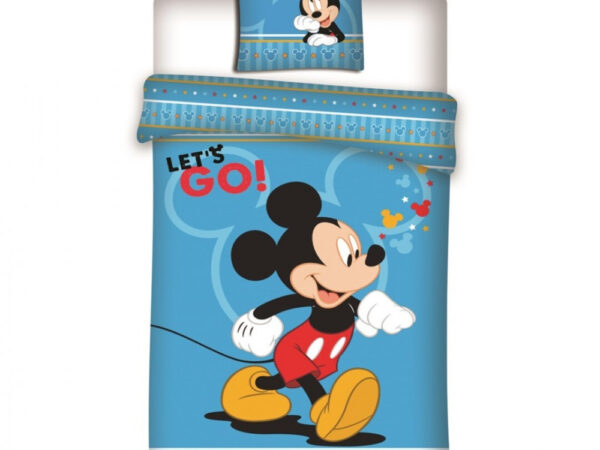 Σεντόνια Disney Mickey Let's Go 140x200cm, 63x63 cm από μικροΐνες