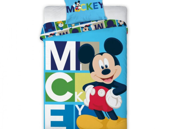 Κάλυμμα κλινοσκεπάσματος Disney Mickey Timeless Character 140x200cm, 63x63 cm από μικροΐνες