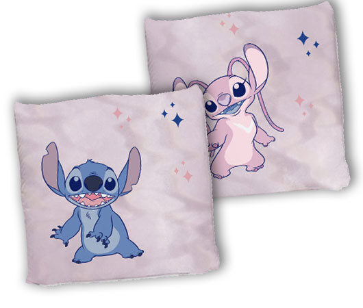 Διακοσμητικό μαξιλάρι Disney Lilo and Stitch Ροζ 40x40 εκ.