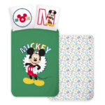 Κάλυμμα σεντονιού Disney Mickey Letters 140-200 εκ., 70-90 εκ.