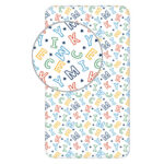 Σεντόνι με λάστιχο Disney Mickey Letters 90x200 εκ.