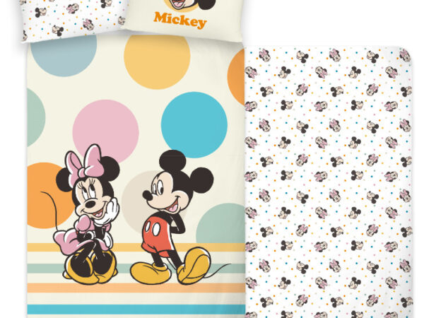 Σετ παιδικών κλινοσκεπασμάτων Disney Mickey Duo 100-135 εκ., 40-60 εκ.