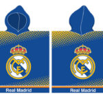 Πόντσο πετσέτας θαλάσσης Real Madrid Blue 55x110 εκ.