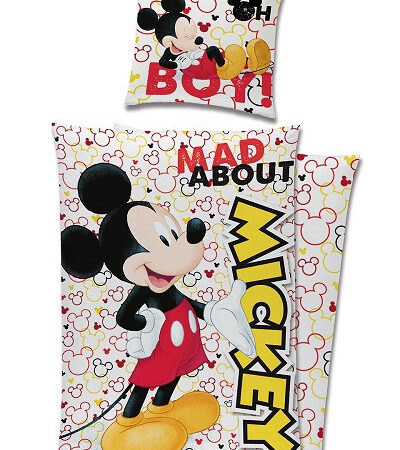 Σετ κλινοσκεπασμάτων Disney Mickey Mad 140x200εκ., 70x90 εκ.