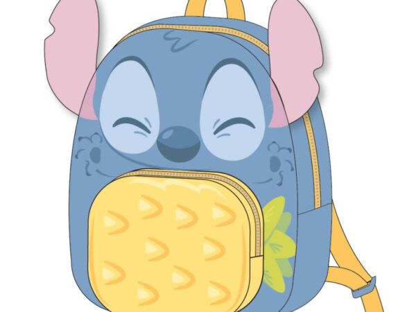 Λούτρινο σακίδιο πλάτης Disney Lilo and Stitch Ananas, τσάντα 22 εκ.