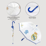 Παιδική διαφανής ομπρέλα Real Madrid One Color 71 εκ. - Image 4