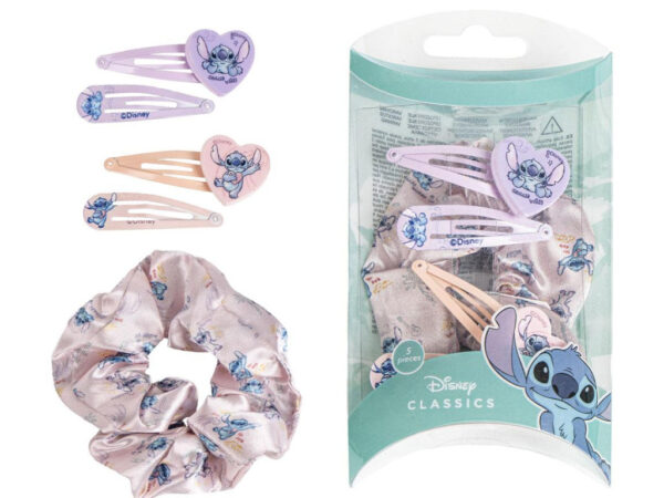 Σετ φουρκέτας και λαστιχάκι μαλλιών Disney Lilo and Stitch σε κουτί