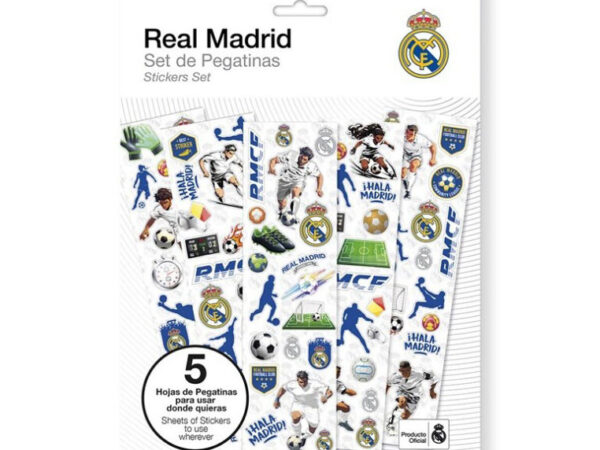 Σετ αυτοκόλλητων Ρεάλ Μαδρίτης 5 φύλλων