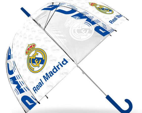 Παιδική διαφανής ομπρέλα με έμβλημα Real Madrid 70 εκ.