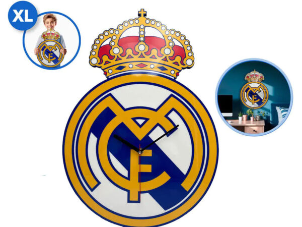 Ρολόι τοίχου Real Madrid Hala XL 31 εκ.