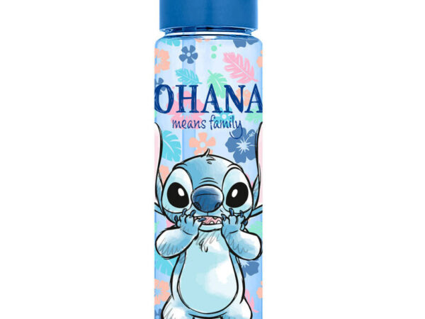 Πλαστικό παγούρι με καλαμάκι Disney Lilo and Stitch Ohana 600 ml