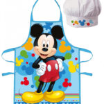 Παιδική ποδιά Disney Mickey Grinning Colors σετ 2 τεμαχίων