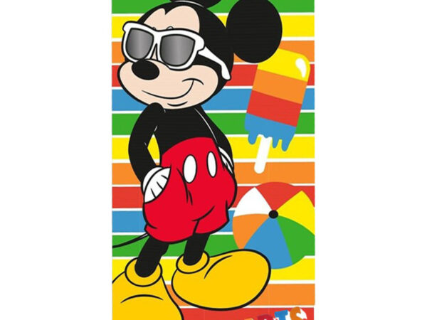 Πετσέτα μπάνιου Disney Mickey Summer, πετσέτα θαλάσσης 70x140cm