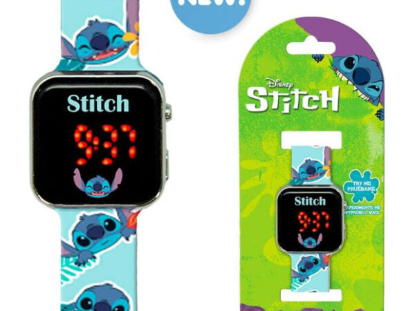 Ψηφιακό ρολόι LED Disney Lilo and Stitch Magical Blue