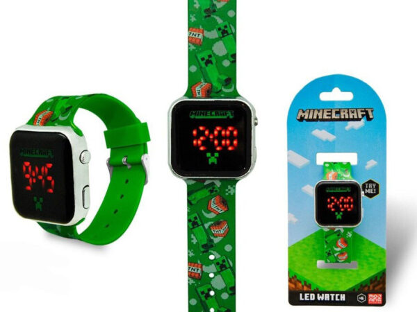 Παιδικό Ψηφιακό Ρολόι Minecraft LED