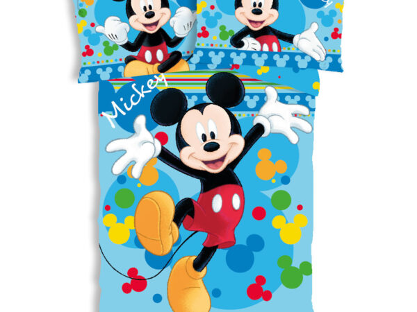 Σετ παιδικών κλινοσκεπασμάτων Disney Mickey Joyful 100-135 εκ., 40-60 εκ.