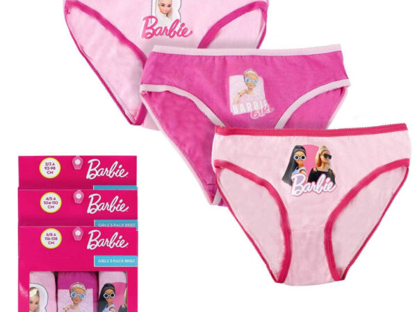 Παιδικά εσώρουχα Barbie, εσώρουχα 3 τεμάχια/συσκευασία