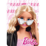 Κουβέρτα Barbie Glam από φλις 100x140εκ.