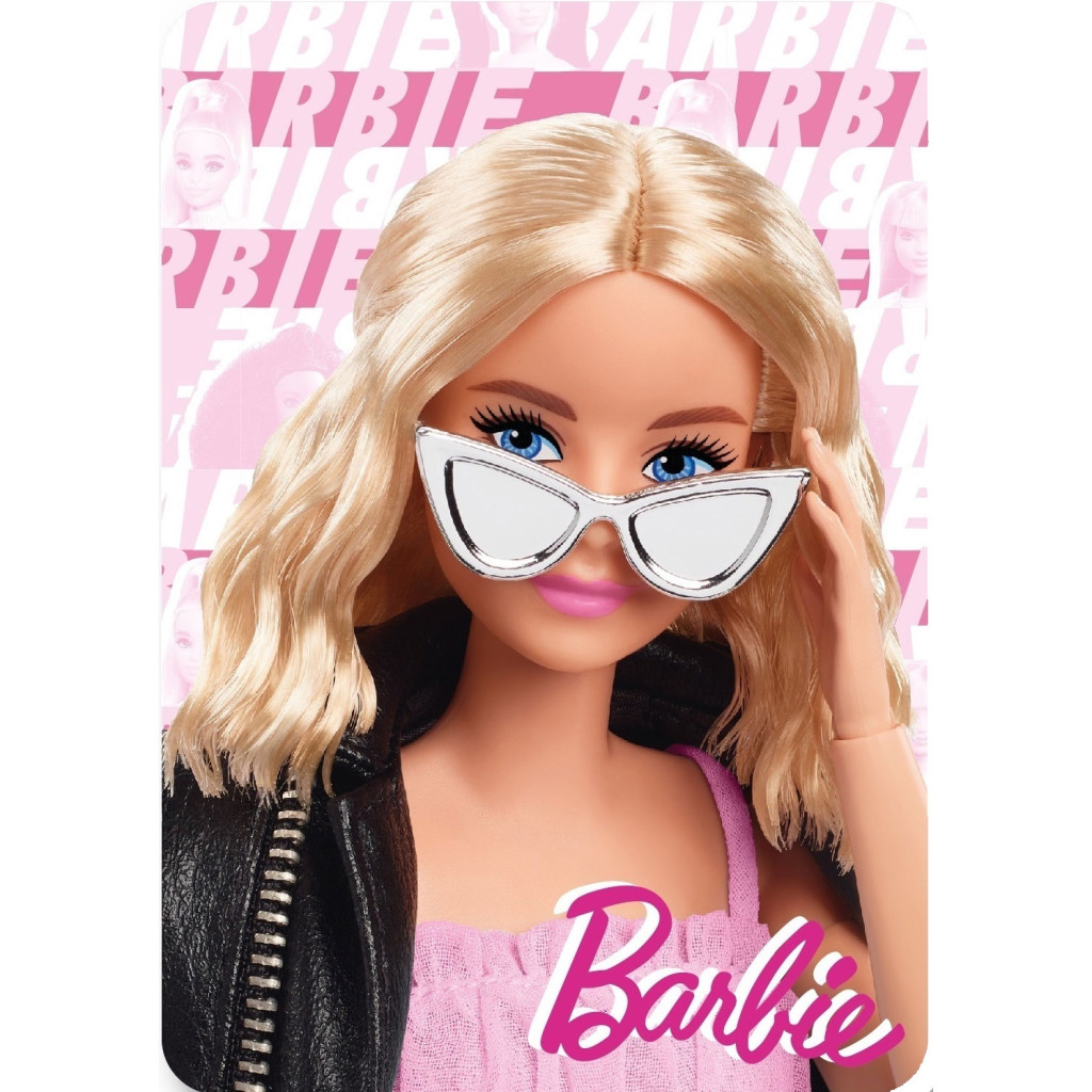 FML349938 Κουβέρτα Barbie Glam από φλις 100x140εκ. - Image 1