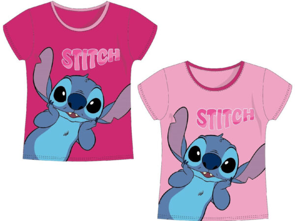 Παιδικό κοντό μπλουζάκι Disney Lilo and Stitch Surprised, για 3-8 ετών