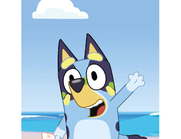 Πετσέτα μπάνιου Bluey Ocean, πετσέτα θαλάσσης 70x140cm (Γρήγορο στέγνωμα)