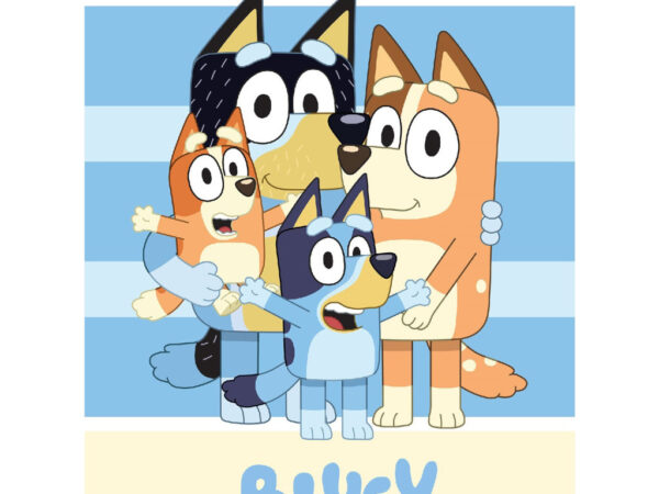 Κουβέρτα φλις Bluey Happiness 100x140εκ.